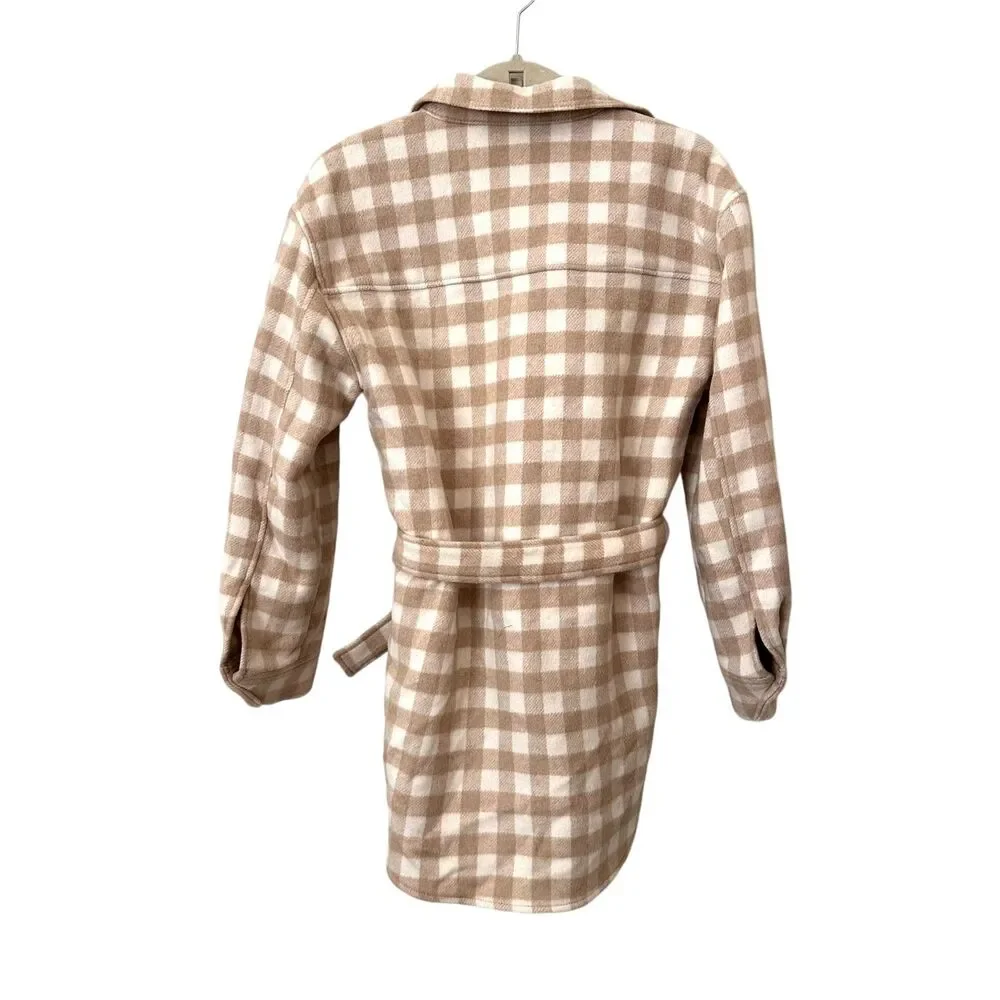 & OTHER‎ STORIES Oversized Belted Shirt Jacket NWOT Sz 4